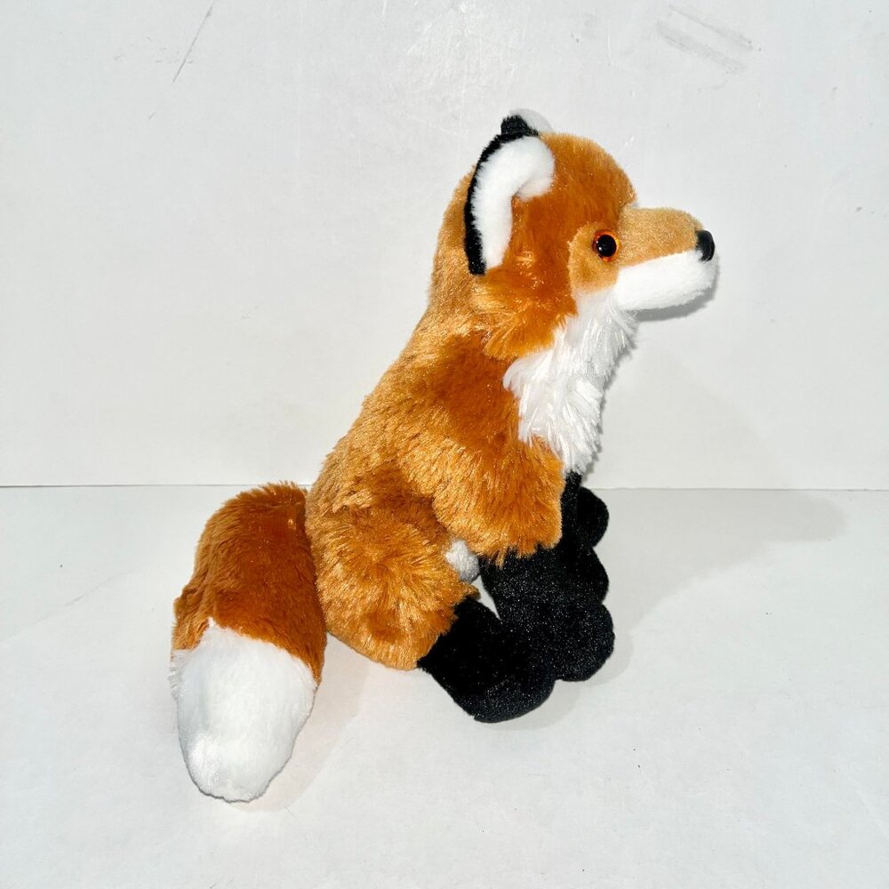 Wild Republic Sitting Red Fox Plush 9" Stuffed Animal Cuddlekin